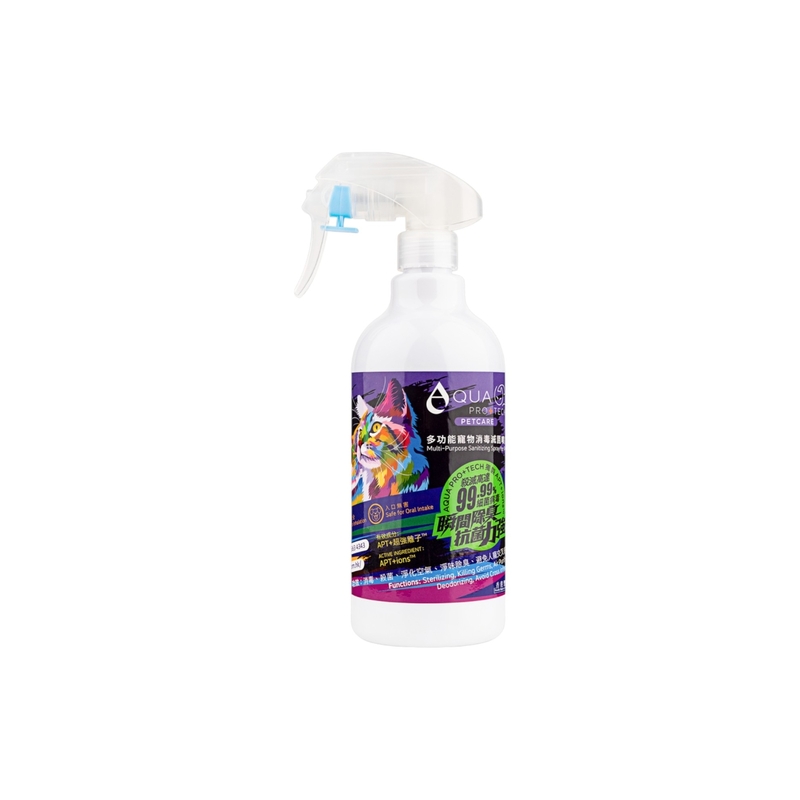 AQUA PRO+TECH PETCARE
多功能消毒滅菌寵物噴霧400ML (貓系包裝)